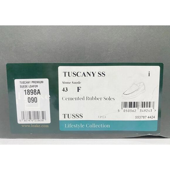 Loake Shoemakers Tuscany Stone Suede Shoes Men's Size 10 Made In England - Picture 7 of 14